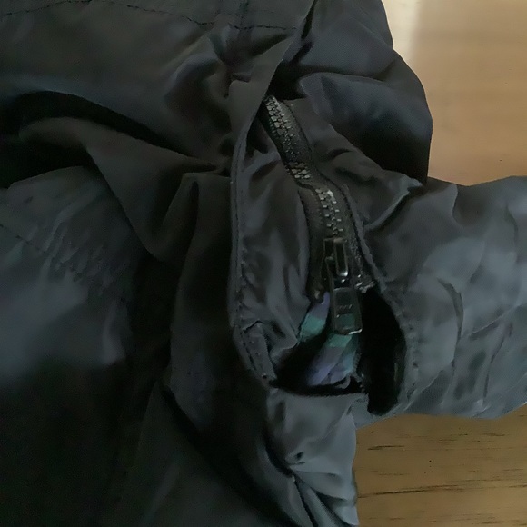 RRL Ralph Ralph Lauren Jacket black Hooded Zip removable sleeves XS - Picture 10 of 14